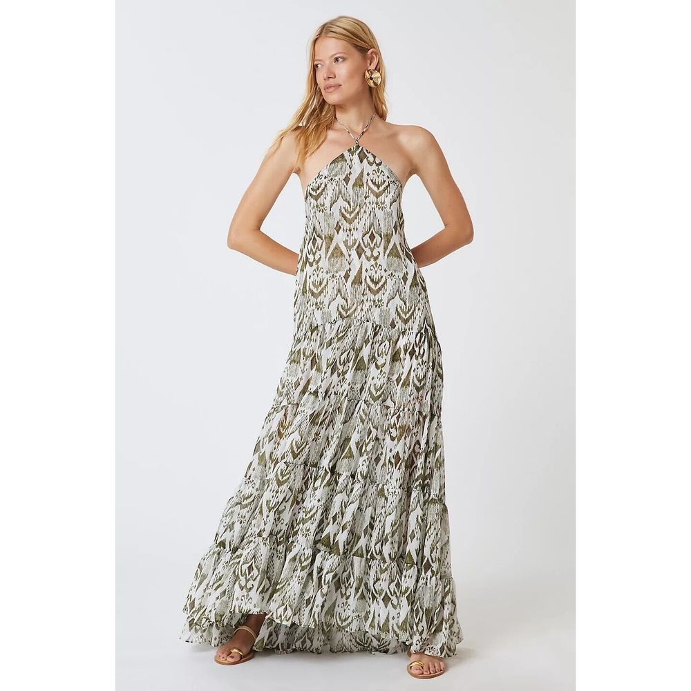 Anthropologie MISA Printed Halter Midi Dress $495